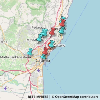 Mappa Via Battello, 95126 Catania CT, Italia (5.86364)