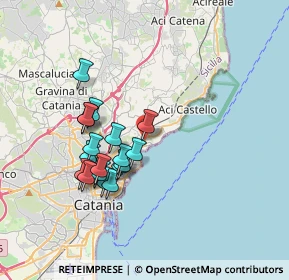 Mappa Via Battello, 95126 Catania CT, Italia (3.55944)