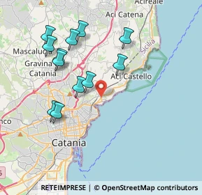 Mappa Via Battello, 95126 Catania CT, Italia (4.30417)