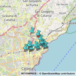 Mappa Strada Sgroppillo, 95126 Catania CT, Italia (1.55444)