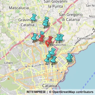 Mappa Via Puglia, 95125 Catania CT, Italia (1.6527777777778)