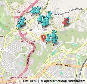 Mappa Via Diodoro Siculo, 95030 Tremestieri etneo CT, Italia (0.494)