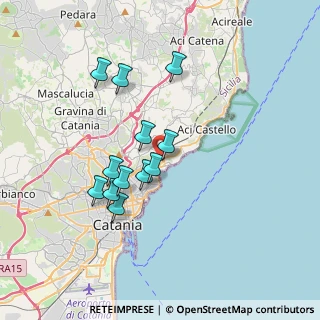 Mappa Via Della Primula, 95126 Catania CT, Italia (3.4775)