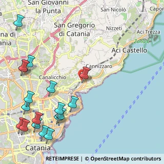Mappa Via Della Primula, 95126 Catania CT, Italia (3.43167)