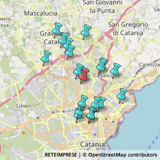Mappa Via San Gregorio, 95125 Catania CT, Italia (1.887)