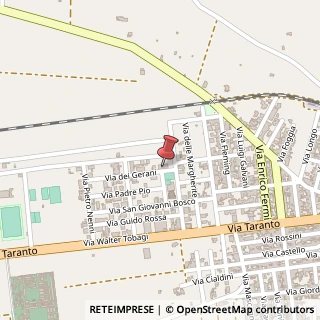 Mappa Via dei Gerani, 6, 72026 San Pancrazio Salentino, Brindisi (Puglia)