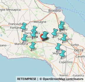 Mappa Via Enrico Fermi, 72026 San Pancrazio Salentino BR, Italia (11.13571)