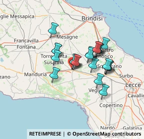 Mappa Via Risorgimento, 72026 San Pancrazio Salentino BR, Italia (10.894)