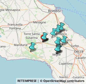 Mappa Via Giuggiola, 72026 San Pancrazio Salentino BR, Italia (9.867)