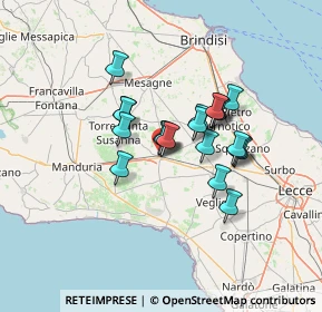Mappa Via Giuggiola, 72026 San Pancrazio Salentino BR, Italia (10.7475)
