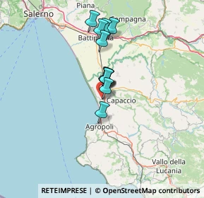 Mappa VIA CARLO ALBERTO DALLA CHIESA SN CONDOMINIO ROSA A, 84047 Capaccio SA, Italia (9.91667)