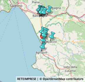 Mappa VIA CARLO ALBERTO DALLA CHIESA SN CONDOMINIO ROSA A, 84047 Capaccio SA, Italia (14.5615)