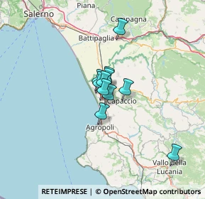 Mappa VIA CARLO ALBERTO DALLA CHIESA SN CONDOMINIO ROSA A, 84047 Capaccio SA, Italia (7.62545)