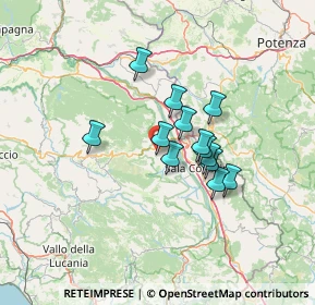 Mappa VIA PETROSA, 84030 San Rufo SA, Italia (10.42)
