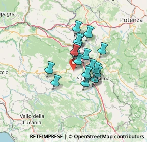Mappa VIA PETROSA, 84030 San Rufo SA, Italia (9.309)