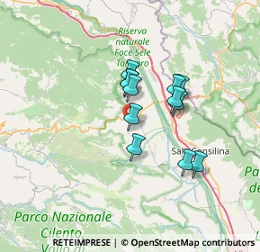 Mappa VIA PETROSA, 84030 San Rufo SA, Italia (5.40083)