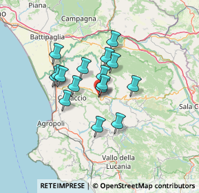 Mappa Via Santa Palomba, 84069 Roccadaspide SA, Italia (10.74875)