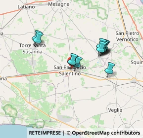 Mappa Via Perugia, 72026 San Pancrazio Salentino BR, Italia (6.38)
