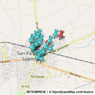 Mappa Via Perugia, 72026 San Pancrazio Salentino BR, Italia (0.3037)