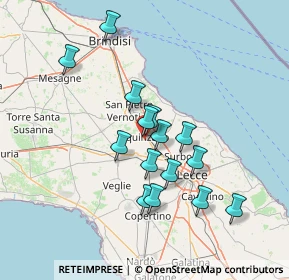 Mappa Via de Pietro, 73018 Squinzano LE, Italia (13.332)