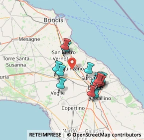 Mappa Via Goldoni, 73018 Squinzano LE, Italia (12.735)