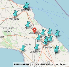 Mappa Via Goldoni, 73018 Squinzano LE, Italia (18.58333)