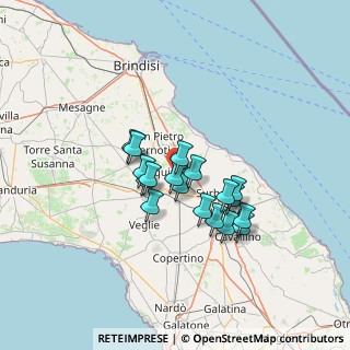 Mappa Via Fratelli Bandiera, 73018 Squinzano LE, Italia (10.98)