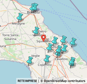 Mappa Via Kennedy, 73018 Squinzano LE, Italia (18.74)