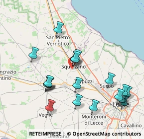 Mappa Via Kennedy, 73018 Squinzano LE, Italia (9.2525)