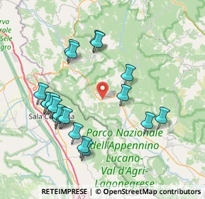 Mappa C.da Manca Cozzaro, 85052 Marsico Nuovo PZ, Italia (8.6045)