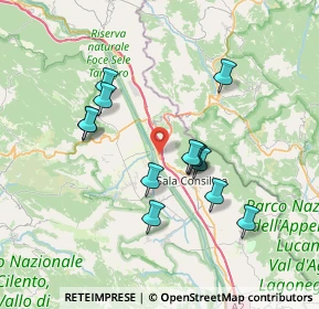 Mappa Via Mura Rosse, 84036 Sala Consilina SA, Italia (6.99)