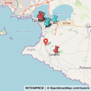 Mappa Via Unità d'Italia, 74121 Taranto TA, Italia (4.50357)
