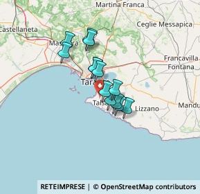 Mappa Via Unità d'Italia, 74121 Taranto TA, Italia (9.59)