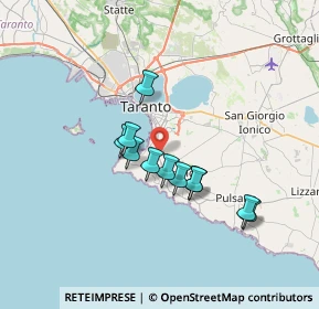 Mappa Via Unità d'Italia, 74121 Taranto TA, Italia (5.89091)