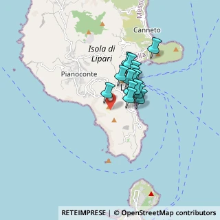 Mappa San Bartolo al Monte, 98055 Lipari ME, Italia (1.25133)