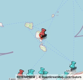 Mappa Via Contrada Capistello di Lipari, 98055 Lipari ME, Italia (25.5995)