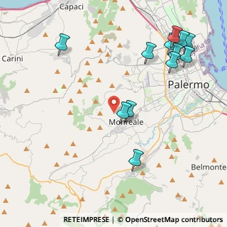 Mappa Strada Vicinale Caputello, 90046 Monreale PA, Italia (5.64667)
