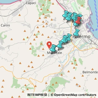 Mappa Strada Vicinale Caputello, 90046 Monreale PA, Italia (5.01737)