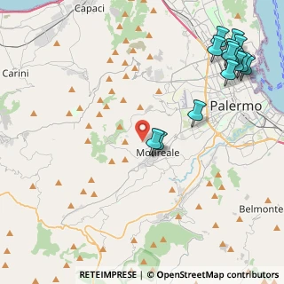 Mappa Strada Vicinale Caputello, 90046 Monreale PA, Italia (6.39786)