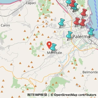 Mappa Strada Vicinale Caputello, 90046 Monreale PA, Italia (6.88273)