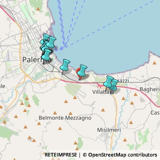 Mappa Via Filippo Pecoraino, 90100 Palermo PA, Italia (4.34077)