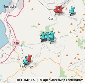 Mappa Via Principe Umberto, 90040 Giardinello PA, Italia (3.88)