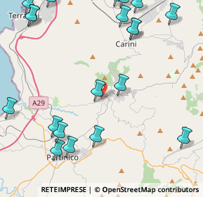 Mappa Via Principe Umberto, 90040 Giardinello PA, Italia (6.5875)