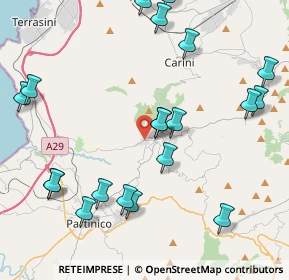 Mappa Via Principe Umberto, 90040 Giardinello PA, Italia (5.507)