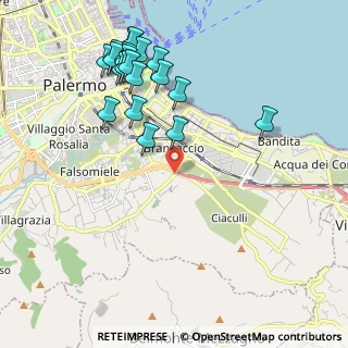 Mappa Via Brasca, 90124 Palermo PA, Italia (2.579)