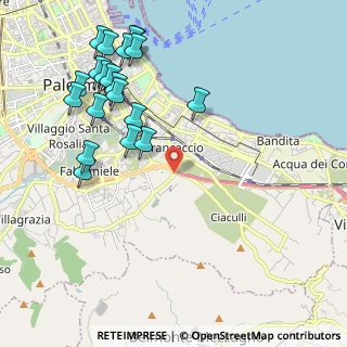 Mappa Via Brasca, 90124 Palermo PA, Italia (2.732)