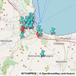 Mappa Via Brasca, 90124 Palermo PA, Italia (3.94789)