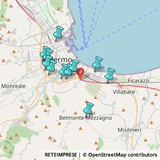 Mappa Via Brasca, 90124 Palermo PA, Italia (3.46545)