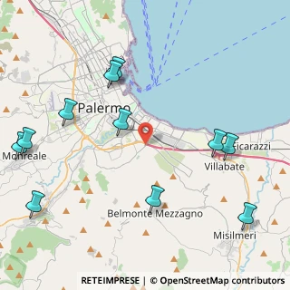 Mappa Via Brasca, 90124 Palermo PA, Italia (5.95727)