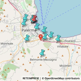 Mappa Via Brasca, 90124 Palermo PA, Italia (3.776)